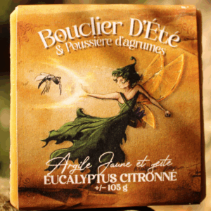 Bouclier d'Été & Poussière d'agrumes - Eucalyptus citronné Argile Jaune (exfoliant)