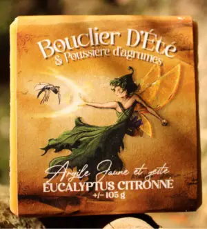 Bouclier d'Été & Poussière d'agrumes - Eucalyptus citronné Argile Jaune (exfoliant)